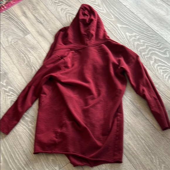 Burgundy Hooded Cardigan - Picture 7 of 7